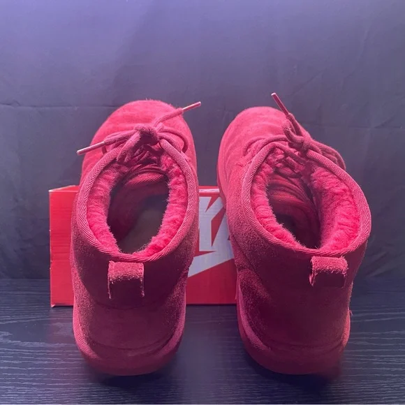 UGG Vibrant Red Suede Chukka Boots - Picture 4 of 5